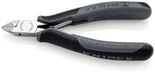 KNIPEX Elektronické boční štípací kleště s vsazeným karbidovým břitem ESD 120 mm
