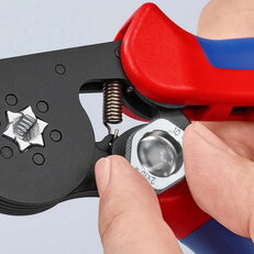 Samonastavitelné kleště pro lisování kabelových koncovek 180 mm KNIPEX 97 53 14