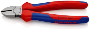 KNIPEX 7002180 kleště štípací stranové dvoukomp.  rukojeti 180mm KN 70 02 180