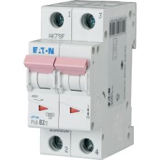 Jistič PL6-D16/2 char D, 2-pólový, 6kA, 16A EATON 286579