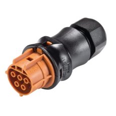 zásuvka na kabel gesis RST, 5-pól, průchodka 6-10mm, šroubové svorky, hnědá