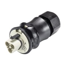 vidlice na kabel gesis RST, 2-pól, šroubové svorky, černá/sv.šedá