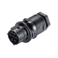 zásuvka vestavná gesis RST, 5-pól, M20, šroubové svorky, černá