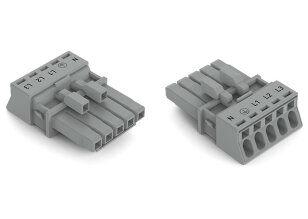 Zdířka 5pól. Kód. B šedá WAGO 890-245/060-000