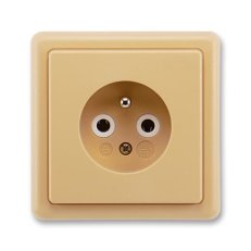 Zásuvka jednonásobná, chráněná 5517-2389 D2 béžová Classic ABB