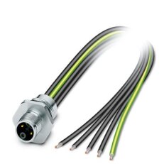 Přístrojový konektor zpředu stěny SACC-E-M12MSK-4PE-M16XL/0,2 1415291