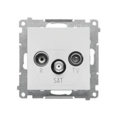 TASP.01/114 Zásuvka anténní R+TV+SAT prů