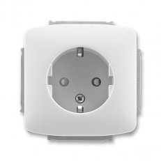 ABB 5518A-A3459 SxZásuvka 1násobná s ochrannými kontakty(podle DIN),s clonkami