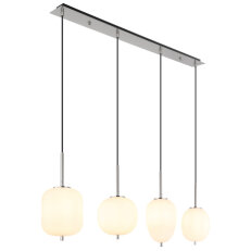 Závěsné svítidlo BLACKY I matný nikl 4x E14 40W 230V GLOBO 15345-4NO