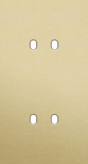 2násobný čelní panel, svislý, NIKO Toggle alu GOLD BRUSHED 227-57852