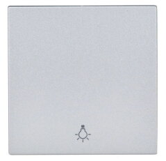 Kryt spínačů a ovladačů, symbol světlo, stříbrný SCHRACK EV122005--