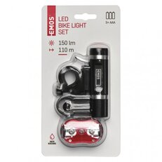 LED přední + zadní svítilna na kolo P3920 na 5x AAA, 150 lm EMOS P3920