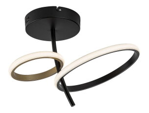 Emilion černá + zlatá LED 24W IP20 1450l