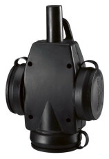 Zásuvka gumová trojitá PRO LINE STANDARD 3x2,5mm2, černá IP44 ABL 1473292