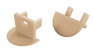 Koncovka profilu EC-PROFIL AXIN LIGHT IVORY WITH HOLE GREENLUX GXLP1506