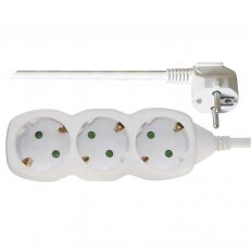 Prodlužovací kabel 2 m 3 zásuvky bílý PVC 1mm2 EMOS P0322