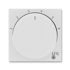 Kryt termostatu s otočným ovládáním, šedá/bílá ABB 3292H-A00300 16