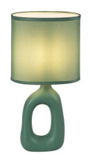 Stolní lampa SYLIRA zelená E14 1x MAX 40W IP20 RABALUX 74071