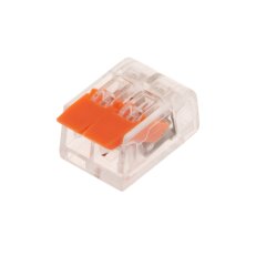 Kabelová svorka s páčkou čirá KS412 2*4 T-LED 112383