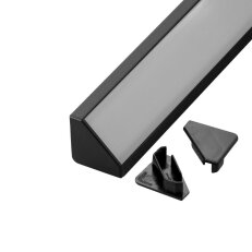 Koncovka profilu R6C černá T-LED 096641