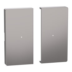 Klapka, Merten System D,  pro tlačítkový modul 2násobný, nikl,plast MEG5220-6050