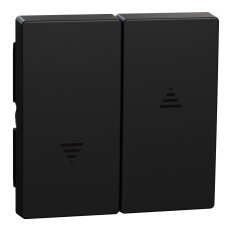 Klapka, Merten System M, pro žaluziový ovladač, černá matná, Oceánský plast