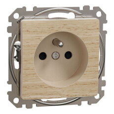 Zásuvka bezšroubová, Bříza,Sedna Design/Elements SCHNEIDER SDD180012U