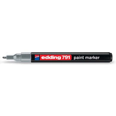 Permanentní pero, lakový popisovač s kulatým hrotem 1-2mm EDDING 791 stříbrná