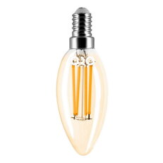 LED žárovka ORO AMBER E14 C35 4W WW LED-POL ORO33234