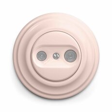 Účastnická zásuvka GREENLUX KLIKLAP R/TV/P Old pink, TV+R (průběžná)