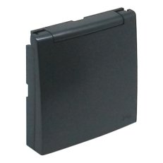 Kryt zásuvky (FrenchT.) sklopný, krytí IP44 90654 TIS šedá ELKO EP