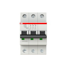 S203-D13 3 fázový jistič 13 A char. D 6kA ABB 2CDS253001R0131