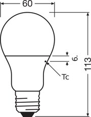 Světelný zdroj LEDVANCE LED Antibacterial Classic 60 8.5 W/2700 K E27