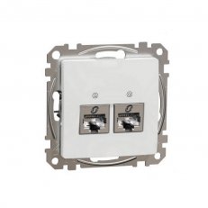 Sedna D/E Datová zásuvka 2xRJ45 kat. 6A STP, Bílá SCHNEIDER SDD111467S
