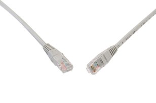Patch kabel CAT6 UTP PVC 2m šedý non-snag-proof SOLARIX 28410209
