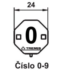 Štítek označení č.0 (plast) TREMIS VS045