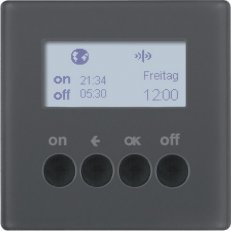 KNX RF časový spínač, quicklink, Q.x, antracit sametová BERKER 85745226