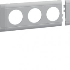Přístrojový rámeček trojzásuvky 80mm, sv. šedá TEHALIT GB080307035