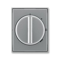Kryt spínače s otočným ovladačem pro 3stup. 3294E-A00170 36 ocelová Time ABB