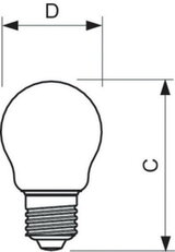 LED žárovka PHILIPS CorePro LEDLuster ND 2-25W P45 E27 827 CL G