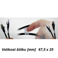 Štítek lepicí na kabel KCCM-W 67,5x25 bílý - bez popisu (8ks štítků) G0808852