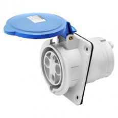 Zásuvka zapuštěná 10° 2pól.+E 63A 230V 6H IP44 GEWISS GW63216H