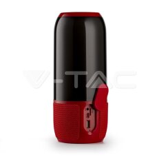 2*3W LED Bluetooth Speaker With USB&TF Card Slot Red , VT-7456 V-TAC SKU8571