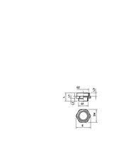 OBO 165 ADA PG21-M25 Adaptér kabelové vývodky PG - M PG21-M25 Mosaz CuZn