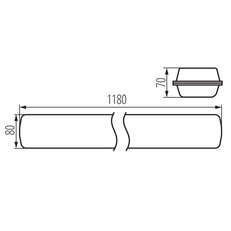 Prachotěsné LED svítidlo MAH LED HI 26W-NW RYF, KANLUX 22609