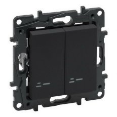 NILOÉ STEP SPÍNAČ Č.5 PODSVĚTLENÝ OCEL LEGRAND 863415
