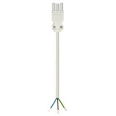 kabel s jedním konektorem gesis, 3-pól, 3*1,5mm2, zásuvka, délka 3,5m, bílý
