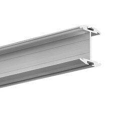 LED hliníkový profil KLUŚ GIZA-DUO-LL stříbrná anoda 1m, A02162A_1