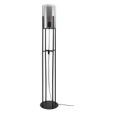 Stojací svítidlo GLASTONBURY 1xE27 černá/černá-transparent 60W IP20 EGLO 43142