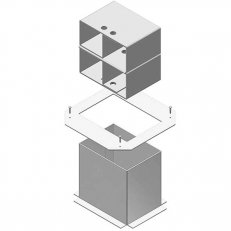 Element pro NEO box, PP, obdélníkový tvar 190x270 mm HL SYSTEM HL VEVV2